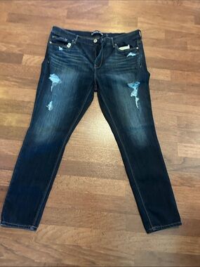 Dark Wash Legging Jeans Mid Rise